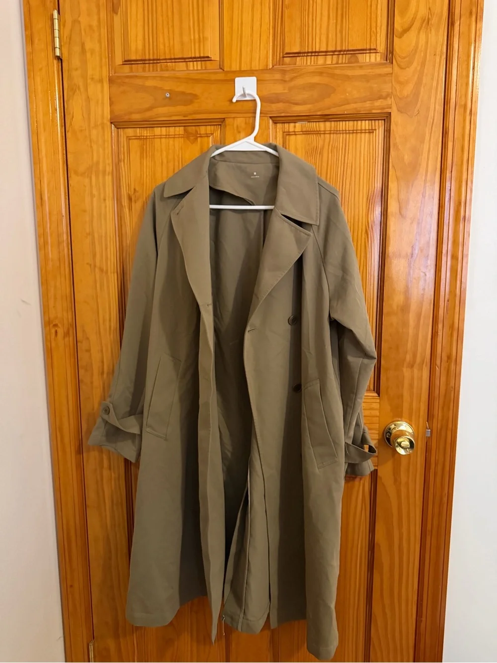 Women’s Olive Trench Coat Jacket